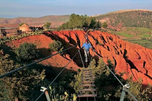 Zipline Atlas Mountains near Marrakech city