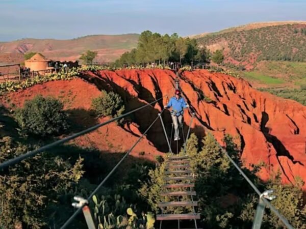 Zipline Atlas Mountains near Marrakech city